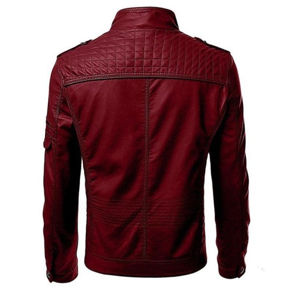 Men Faux Leather Jacket Motorcycle 5Xl Men Jackets Black Jaqueta De Couro Masculina Outwear Male Slim 1