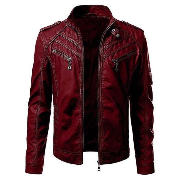 Men Faux Leather Jacket Motorcycle 5Xl Men Jackets Black Jaqueta De Couro Masculina Outwear Male Slim