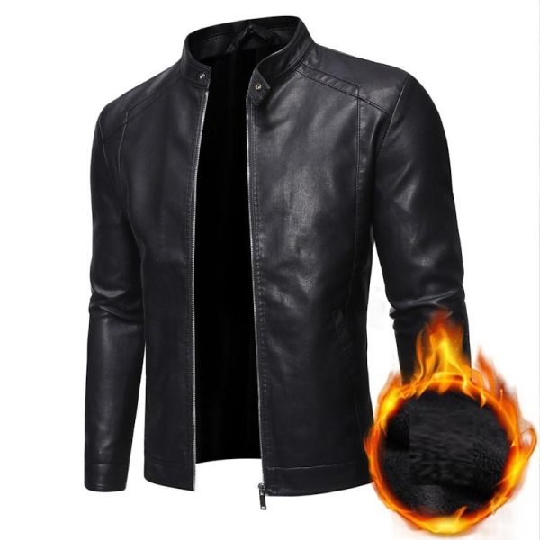Men Faux Leather Jacket Motorcycle 8Xl Men s Jackets Black Jaqueta De Couro Masculina Outwear Male 5