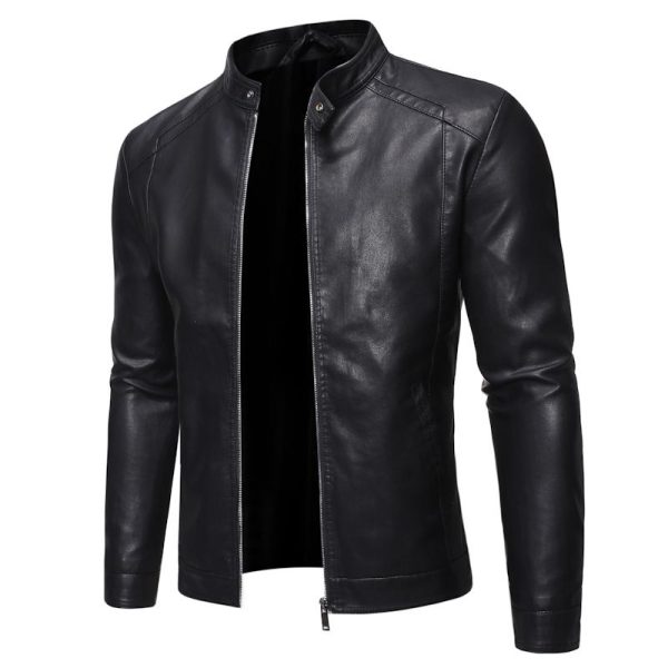 Men Faux Leather Jacket Motorcycle 8Xl Men s Jackets Black Jaqueta De Couro Masculina Outwear Male