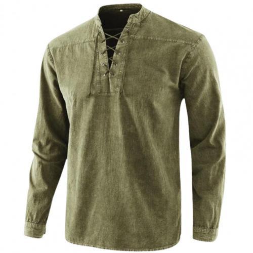 Men Knight Medieval Tunic Vintage Lace Up Renaissance Roman Shirts Halloween Costume for Adult Viking Pirate 4.jpg 640x640 4