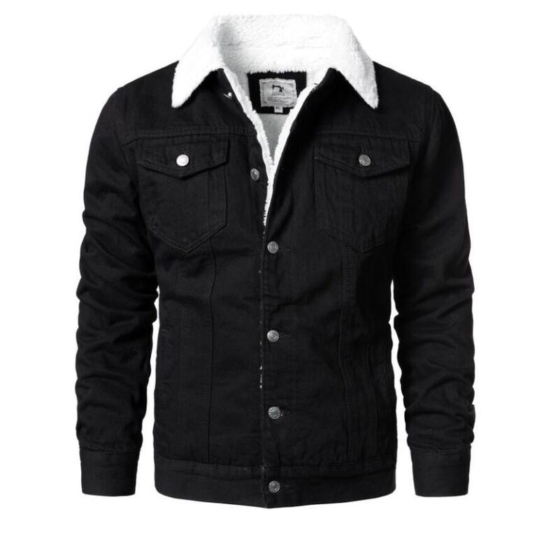 Men Light Blue Denim Jackets Slim Casual Denim Coats New Male High Quality Cotton Thicker Winter 5