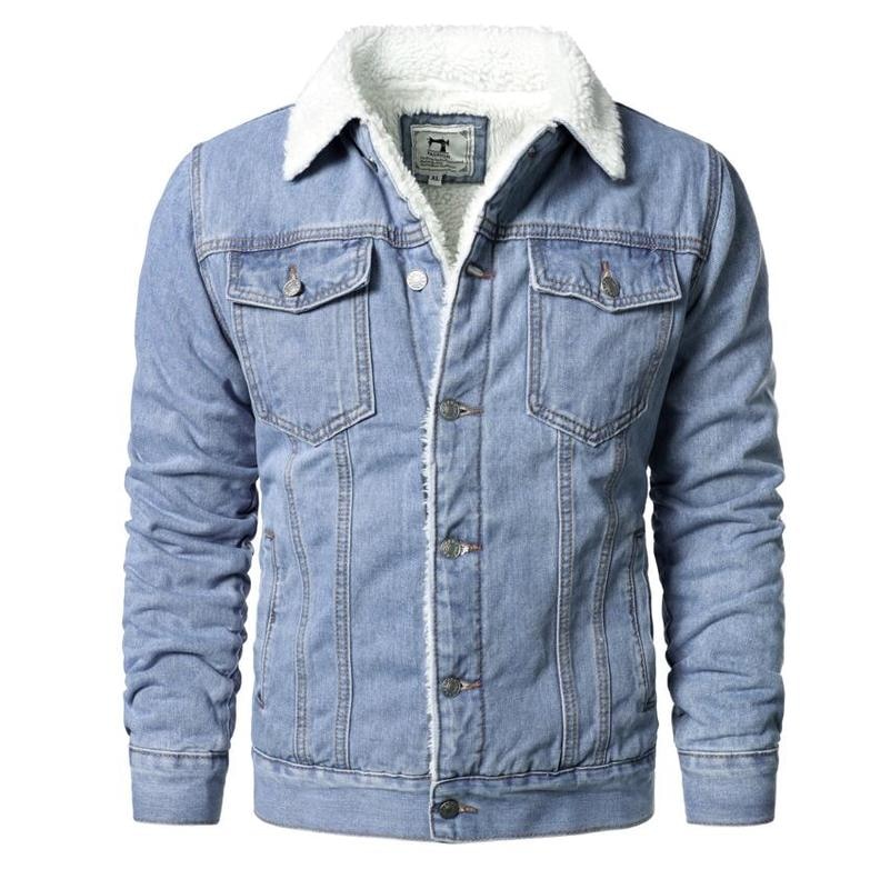 Men Light Blue Denim Jackets...