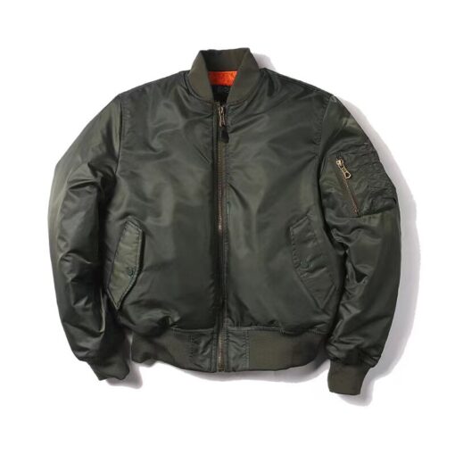 Men MA1 Jacket Winter Outdoor Thick Quality Nylon American Military Uniform Aviator Unisex Coat Male Bomber 4