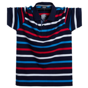 Men Polo Shirt Summer Men Casual Breathable Plus Size Striped Short Sleeve Polo Shirt Cotton Business 3.jpg 640x640 3