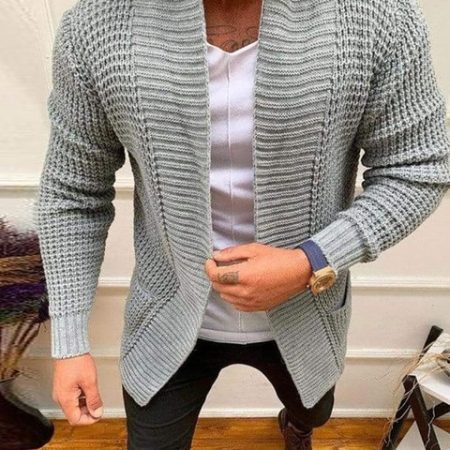 Men Striped Casual Knitting Cardigan Spring Autumn V Neck Solid Long Sleeve Male Jacket Daily Style 1.jpg 640x640 1