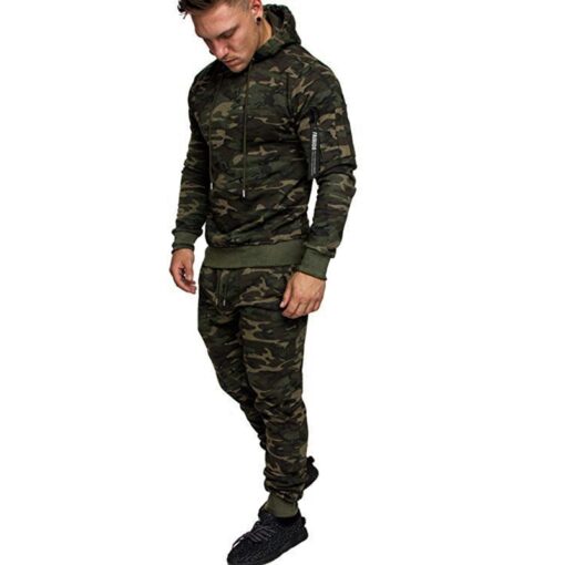 Men Tracksuit Sportswear Military Hoodie Sets Camouflage Men Autumn Winter Tactical Sweatshirts and Pants 2 Pieces 2