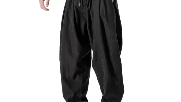 Men s Black Pants Hip Hop Streetwear Fashion Jogger Harem Trousers Man Casual Sweatpants Male Pants