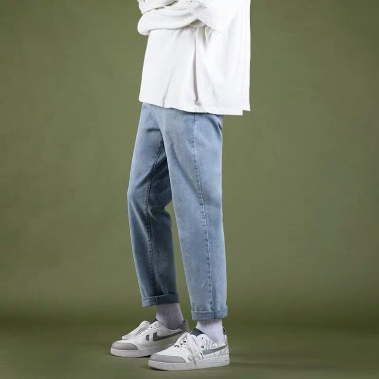 Men s Hip Hop Loose Jeans 2022 Autumn New Streetwear Straight Baggy Wide Leg Pants Male 3