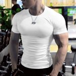 Men s Summer Short Sleeve Fitness T Shirt