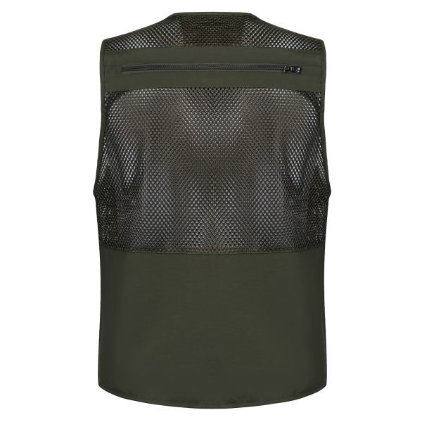 Men s Vest Tactical Webbed Gear Coat Summer Photographer Waistcoat Tool Many Pocket Mesh Work Sleeveless 2