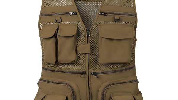 Men s Vest Tactical Webbed Gear Coat Summer Photographer Waistcoat Tool Many Pocket Mesh Work Sleeveless