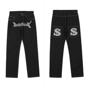 Men s Y2k Jeans Cashew Flowers Oversize Streetwear Casual Pants Punk Hip Hop Letter Print Baggy 3.jpg 640x640 3