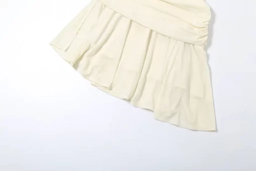 Mesh Ruffles Patchwork Asymmetrical Mini Dress Women Sexy Solid Ruched Off Shoulder Birthday Party Clubwear Casual 4