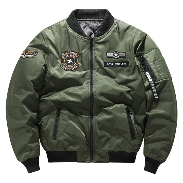 Military Outdoor Men Wear Flying Clothes on Both Sides Cotton Jacket for Pilots Thickened Large Fashion