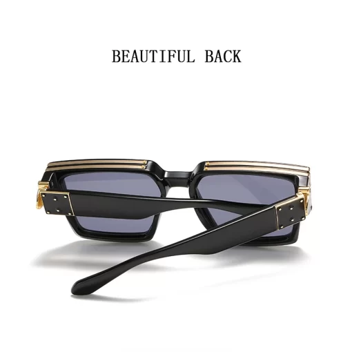 Millionaire Sunglasses For Men Vintage Square Fashion Glasses Luxury Retro Sunglasses Women Trending Punk Gafas De 3