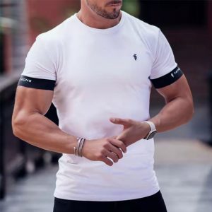 NEW High Quality Men T Shirt Summer Running Short Sleeve Gym Sports Training Tops Outdoor Jogging 4.jpg 640x640 4
