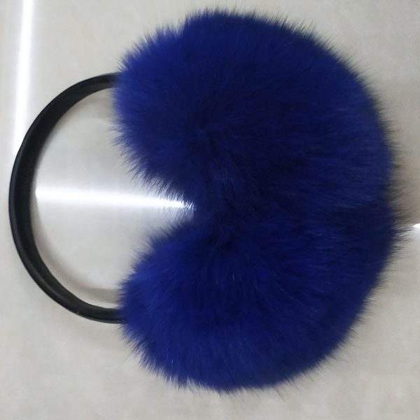 Natural Raccoon Fur Winter Big Earmuffs Women Oversize Korea Fashion Warm Real Fur Earcaps Thick Big 3