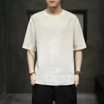 New 2024 Summer Men s Fashion Solid T