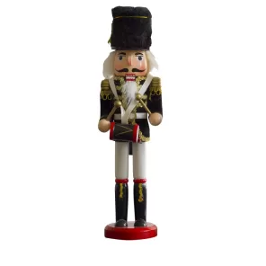 New Inches Nutcrackers England Honor Guard Handmade Wooden Folk Crafts Figurines Ornaments Home Decor Gifts