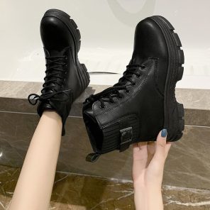 New Arrivals Soft Boots Women Shoes Woman Boots Fashion Round PU Ankle Boots 2022 Winter Elastic.jpg 640x640