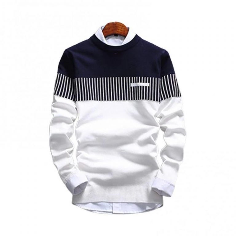 New Autunm Pullovers Men Fashion Strip Causal Knitted Sweaters Pullovers Mens Slim Fit O Neck Knitwear 4