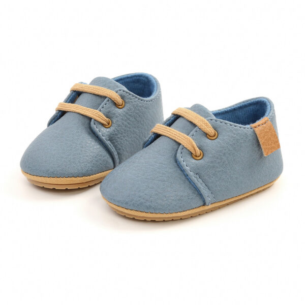 New Baby Shoes Retro Leather Boy Girl Shoes Multicolor Toddler Rubber Sole Anti slip First Walkers 1