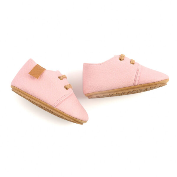 New Baby Shoes Retro Leather Boy Girl Shoes Multicolor Toddler Rubber Sole Anti slip First Walkers 3