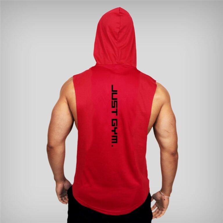 New Fashion Cotton Sleeveless Shirts Gym Hoodies Tank Top Men Fitness Shirt Bodybuilding Singlet Workout Vest 5