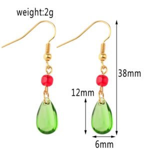 New Fashion Elegant Crystal Earrings For Women Hayao Miyazaki Howl s Moving Castle Earrings Red Beads 1.jpg 640x640 1