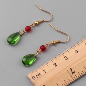 New Fashion Elegant Crystal Earrings For Women Hayao Miyazaki Howl s Moving Castle Earrings Red Beads 3