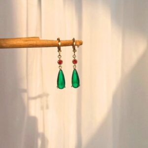 New Fashion Elegant Crystal Earrings For Women Hayao Miyazaki Howl s Moving Castle Earrings Red Beads 4.jpg 640x640 4
