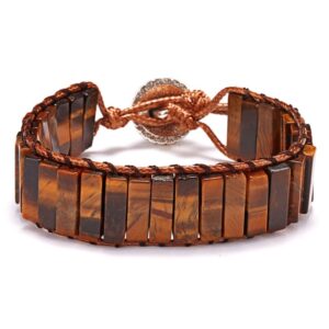 New Fashion Mixed Color Natural Stone Bracelet For Women Men Chakra Heart Wrap Leather Chain Bracelet 19.jpg 640x640 19
