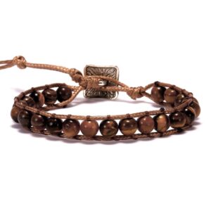 New Fashion Mixed Color Natural Stone Bracelet For Women Men Chakra Heart Wrap Leather Chain Bracelet 4.jpg 640x640 4