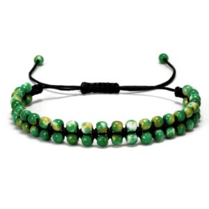 New Fashion Mixed Color Natural Stone Bracelet For Women Men Chakra Heart Wrap Leather Chain Bracelet 7.jpg 640x640 7