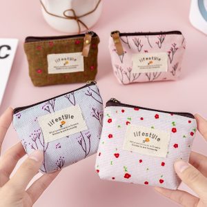 New Fashion Womens Lady Kid Coin Wallet Lady Small Mini Coin Pouch Zipper Money Key Earphone