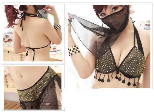New Hot Sexy Mesh Mask Lingerie Latin Dance Clothing Arab Belly Dance Costumes Women s Wear