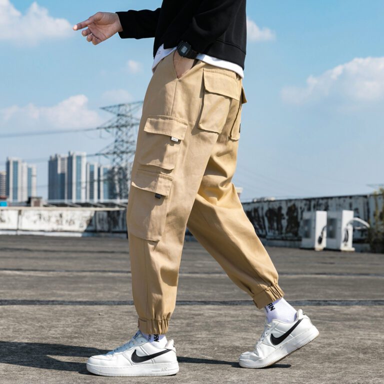 New Men s Big Pocket Cargo Harem Pants Casual Trousers Male Hip Hop Men Jogger Sweatpants 3