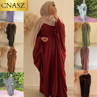 New Selling Khimar Hijab Clothes Dubai Abaya Woman Islam Prayer Dress Turkey Burka Muslim Women Djellaba