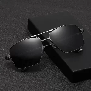 New Small Frame Square Sunglasses Men s Polarized Metal Fashion Sun Glasses Men s Outdoor Driving