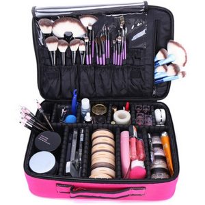 New Upgrade Large Capacity Cosmetic Bag Hot selling Professinal Women Travel Makeup Case 4