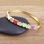 Nidin New Trendy Korean Candy Color Heart Shape