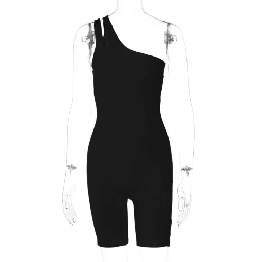 One Shoulder Gym Overalls Fitness Clothing Women Yoga Sporty Jumpsuit Woman 2023 Workout Clothes for Women 5