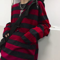 Oversized Striped Shirt Blouse Harajuku Couple Tops Woman T Shirt Spring Long Sleeve Gothic Shirts Teen 2.jpg 640x640 2
