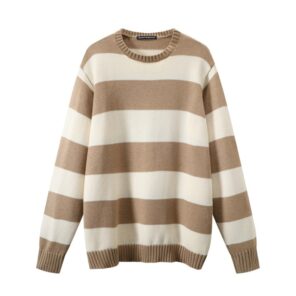 PUWD Cute Girls O Neck Striped Sweaters Pullover Cotton 2022 Spring Autumn Fashion Ladies Y2K Loose 9.jpg 640x640 9