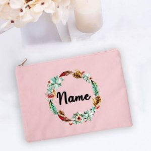 Personal Custom Name Flower Makeup Bag Pouch Travel Outdoor Girl Women Cosmetic Bags Toiletries Organizer Lady 10.jpg 640x640 10