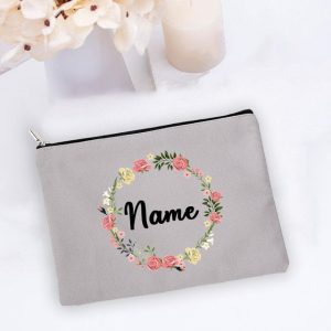 Personal Custom Name Flower Makeup Bag Pouch Travel Outdoor Girl Women Cosmetic Bags Toiletries Organizer Lady 12.jpg 640x640 12
