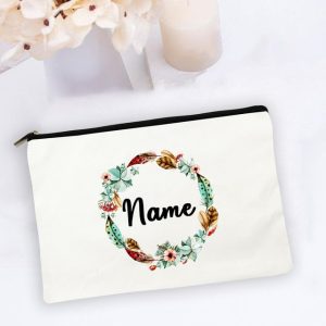 Personal Custom Name Flower Makeup Bag Pouch Travel Outdoor Girl Women Cosmetic Bags Toiletries Organizer Lady 2.jpg 640x640 2
