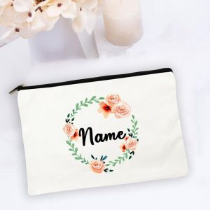 Personal Custom Name Flower Makeup Bag Pouch Travel Outdoor Girl Women Cosmetic Bags Toiletries Organizer Lady 3.jpg 640x640 3