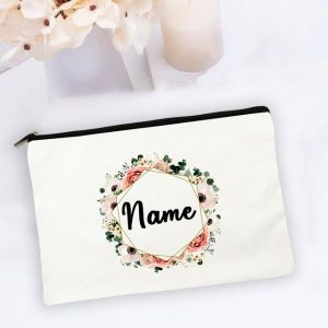 Personal Custom Name Flower Makeup Bag Pouch Travel Outdoor Girl Women Cosmetic Bags Toiletries Organizer Lady 5.jpg 640x640 5